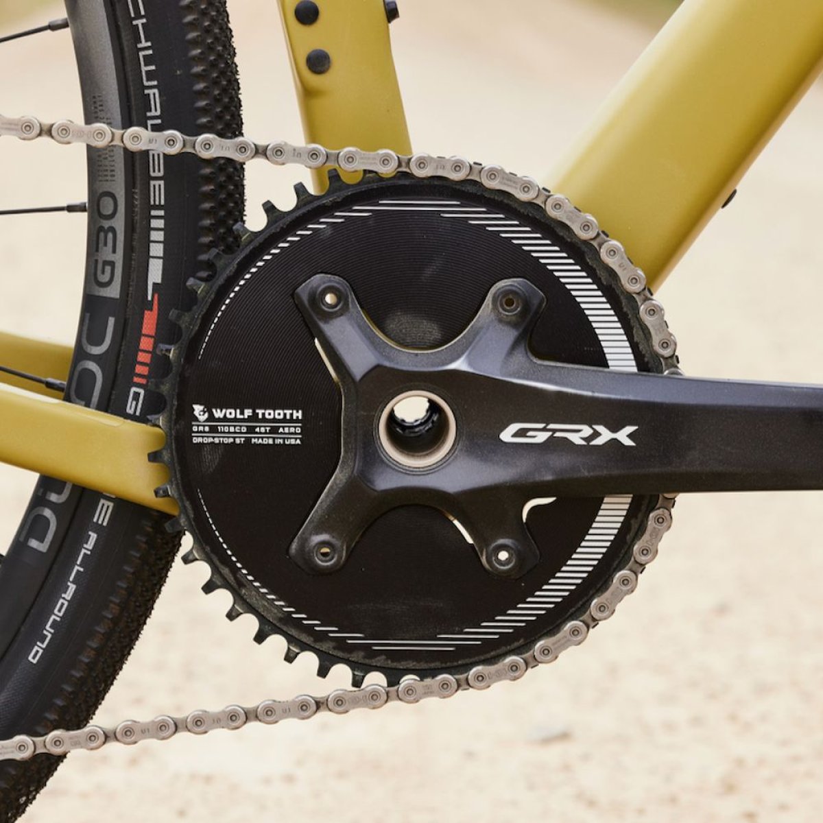 Wolf Tooth 104 Bcd Chainring - 30t, 104 Bcd, 4-bolt, Drop-stop B, Black